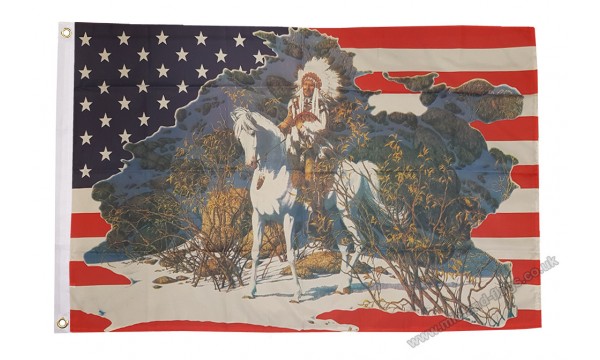 USA Indian Chief Flag